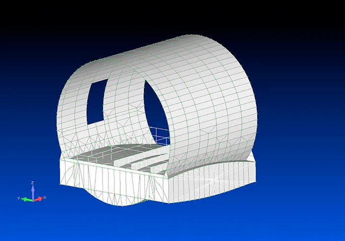 Aircraft internal loads analysis diagram